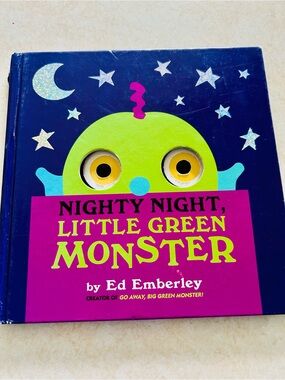 Nighty Night, Little Green Monster by Ed Emberley - Green/Purple Cover